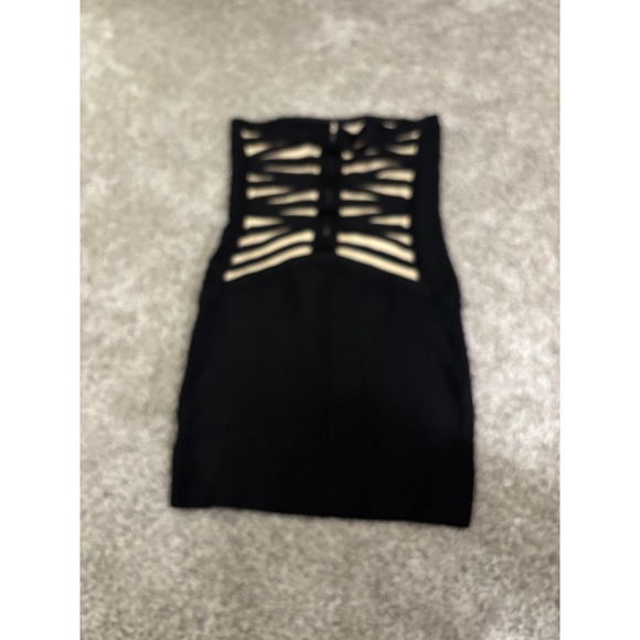 Guess by Marciano Black Strapless Mini Dress (A566) - Picture 1 of 4